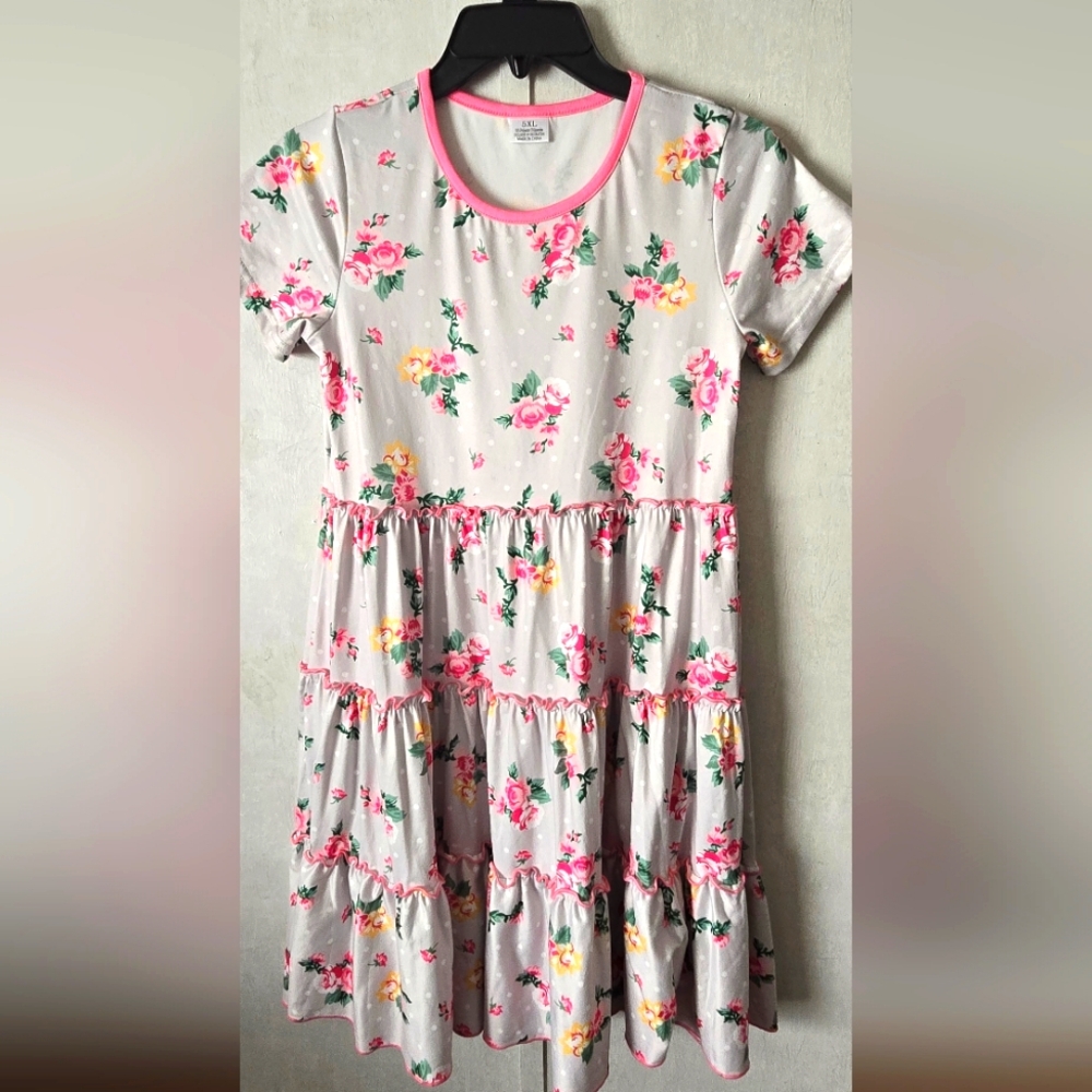 The Hairbow Company brand Girls Size 14/16 Floral Twirl Dress